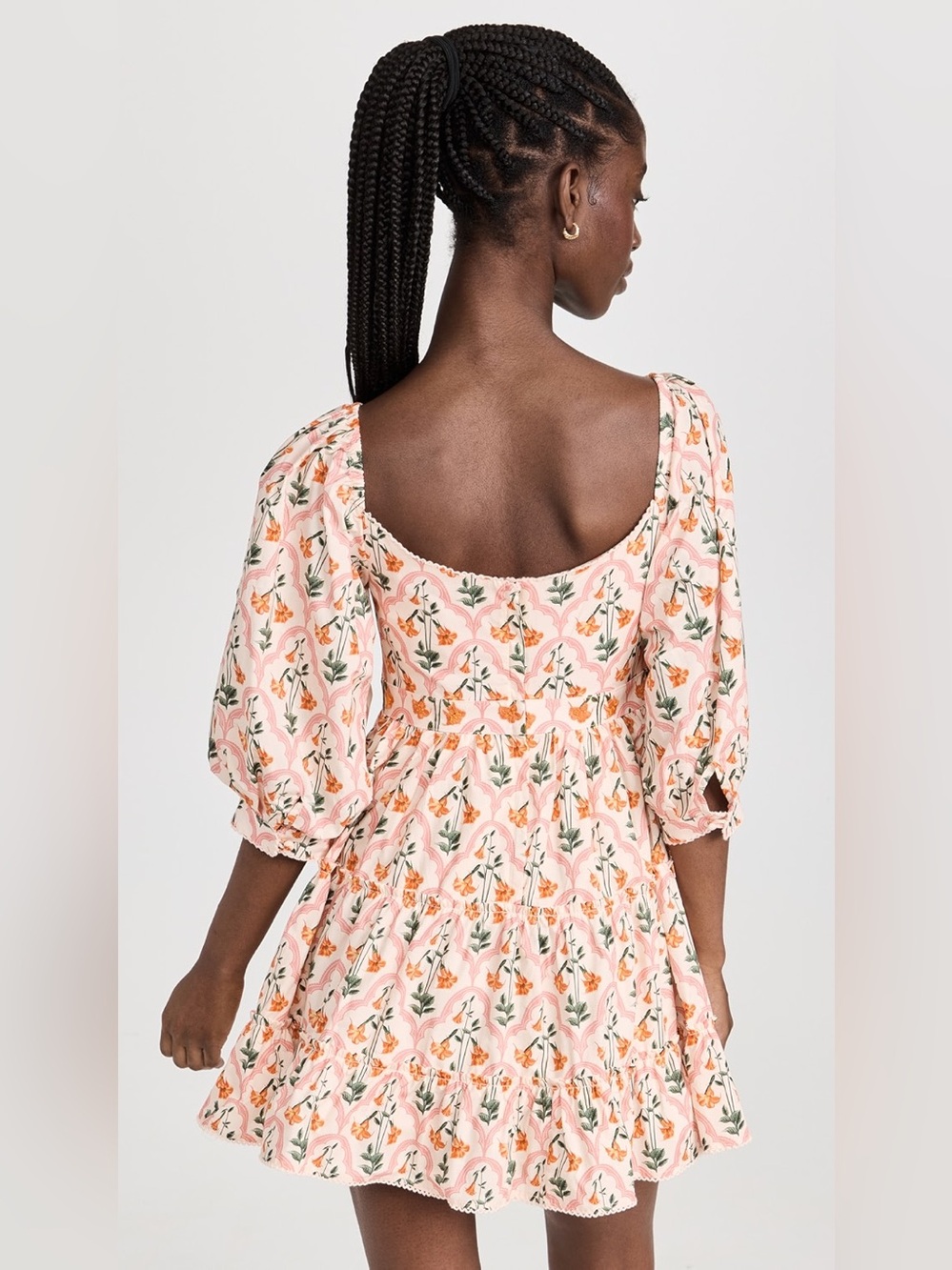 Agua by Agua Bendita Guanabana Sabanero Atardecer Floral Mini Dress M - Picture 3 of 14